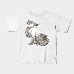 Fawn Lynx Point Longhair Kids T-Shirt